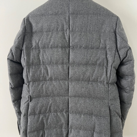 STUNNING Men's Moncler Puffer Grey Jacket Wool XXL (Size 5) Pristine Condition - Picture 6 of 16